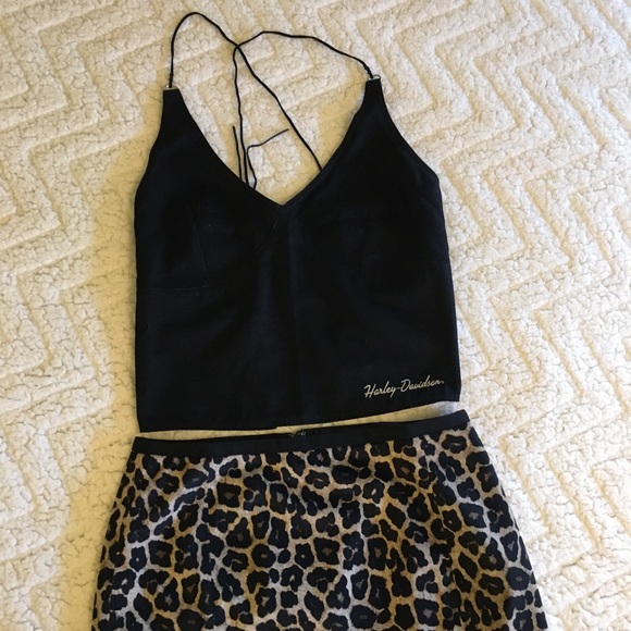 Liz Claiborne Micro Suede Animal Print Skirt - Picture 2 of 9